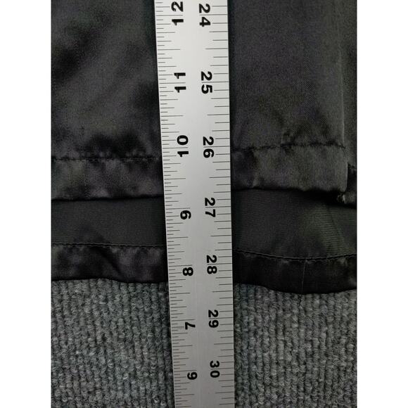 Alexander Del Rossa Palm Coast Florida Womans Satin Sleep Shirt Size 2X Black - Picture 10 of 11